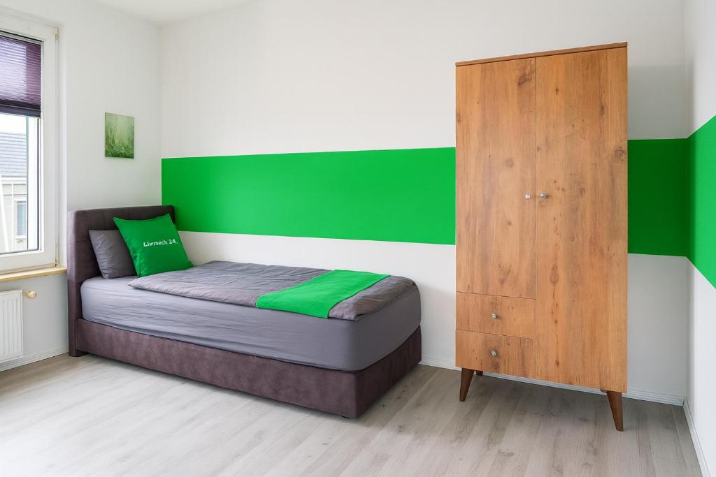 Schlafzimmer mit Boxspringbetten