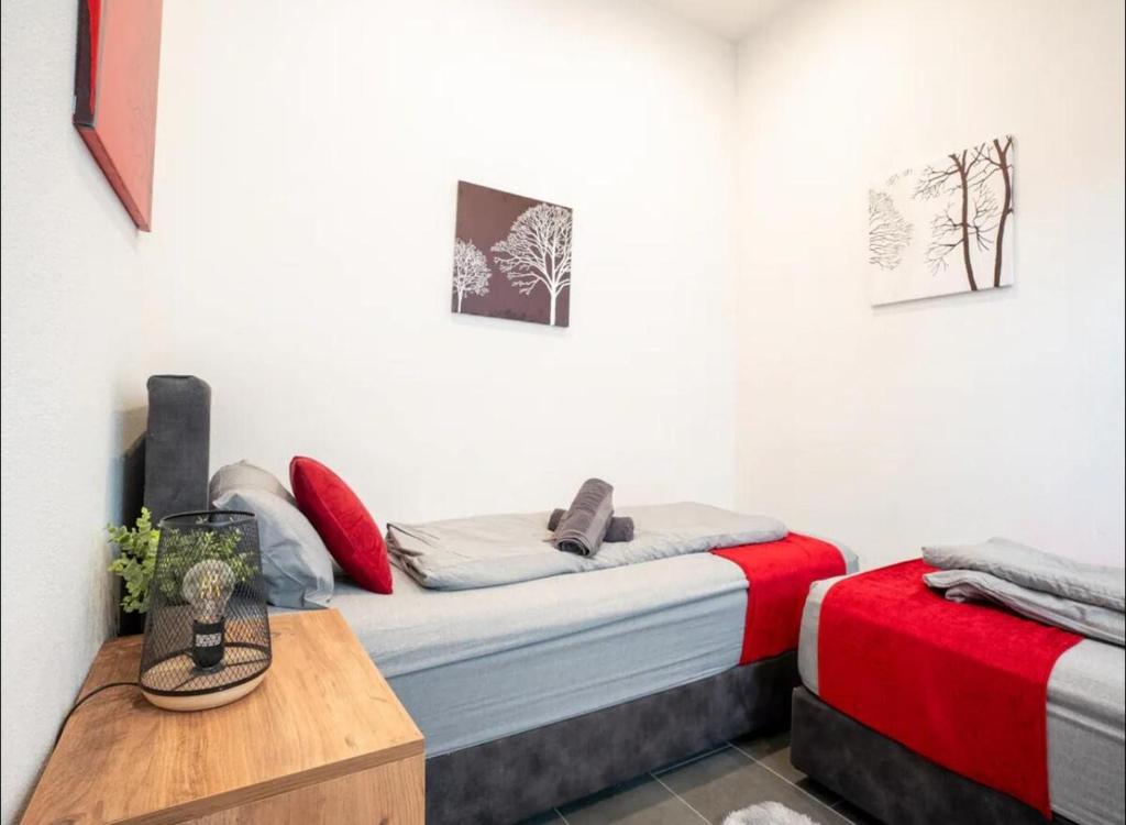 Schlafbereich, Apartment 1 Recklinghausen Hochlarmark