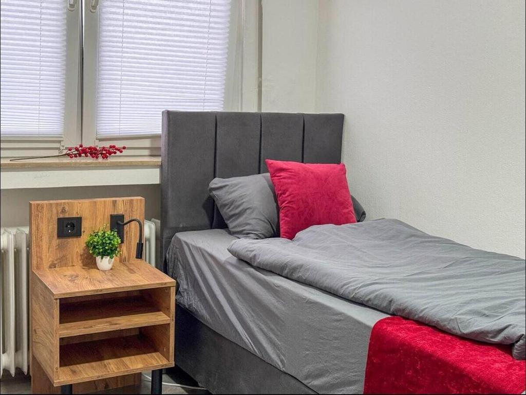 Schlafzimmer 2 mit 2 Einzelbetten im Apartment 3 Gladbeck Ellinghorst