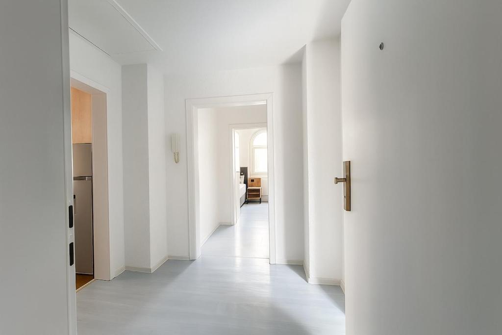 Wohnbereich und Flur im Apartment 3 in Herten