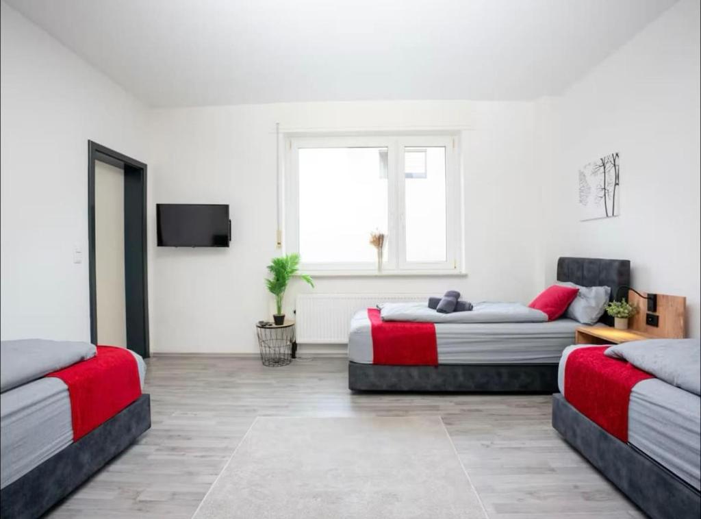 Schlafzimmer mit 2 Einzelbetten